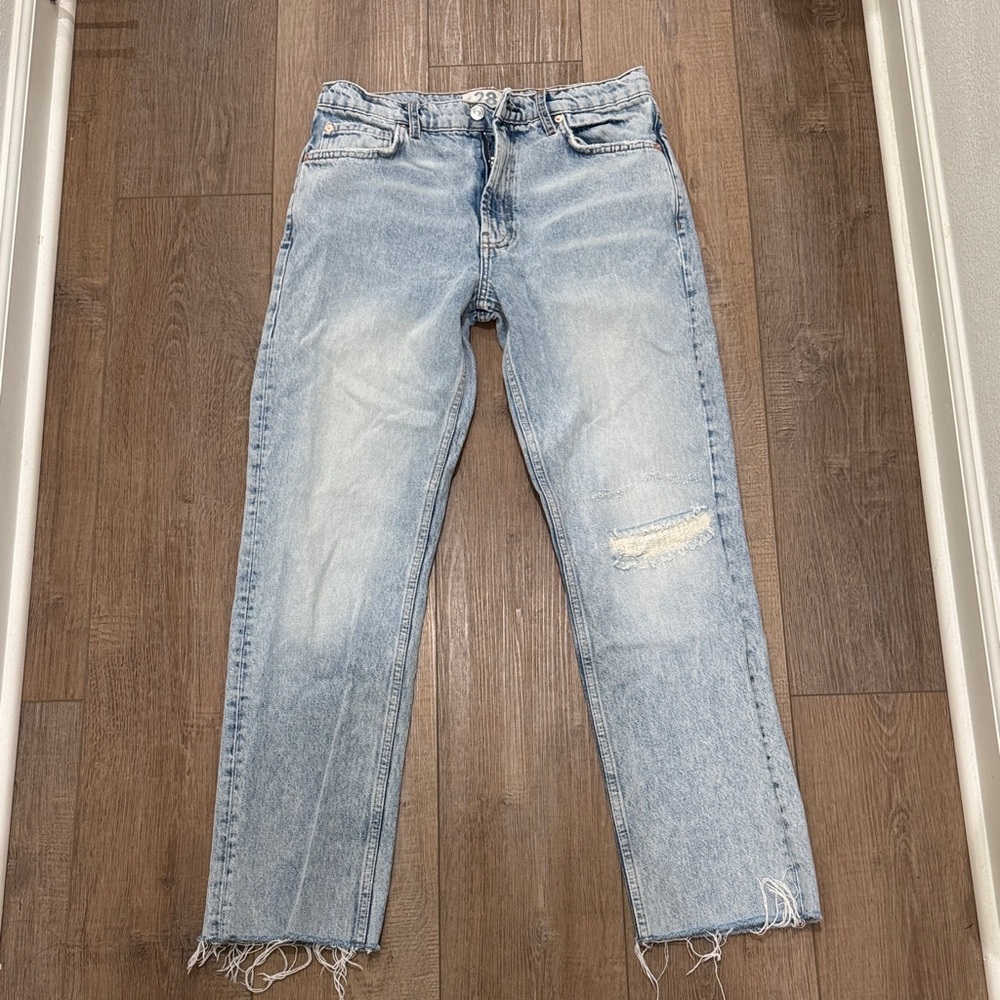 Light Blue Distressed Men's Jeans